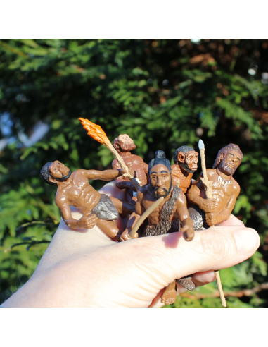 Collectionnez les étapes clés de l'évolution de l'homme avec ce lot de 5 figurines Safari Ltd. 663816 | Histoire Préhistoire