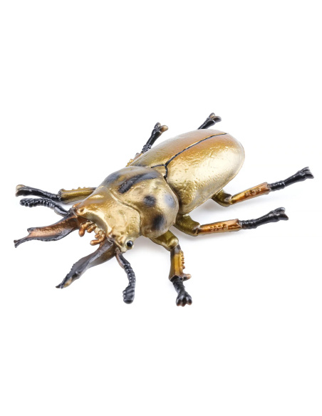 Figurine Insecte Lucane Doré métallisé - ToyMany ML00430