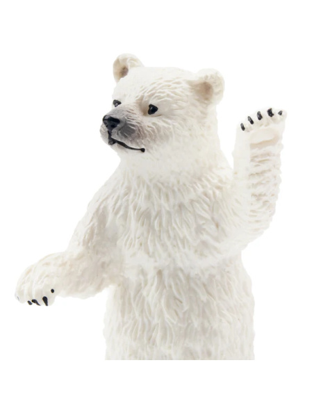 Figurine bébé ours polaire debout Toymany - Ourson