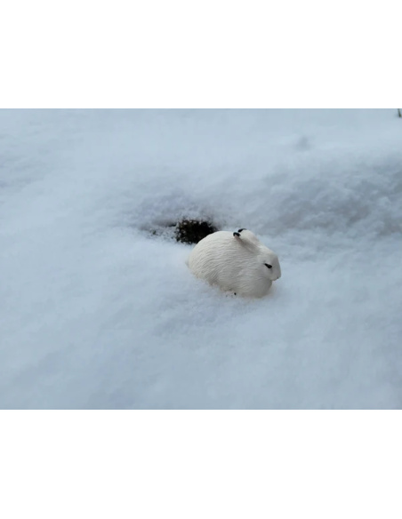 Lièvre arctique Toymany – Figurine animal polaire