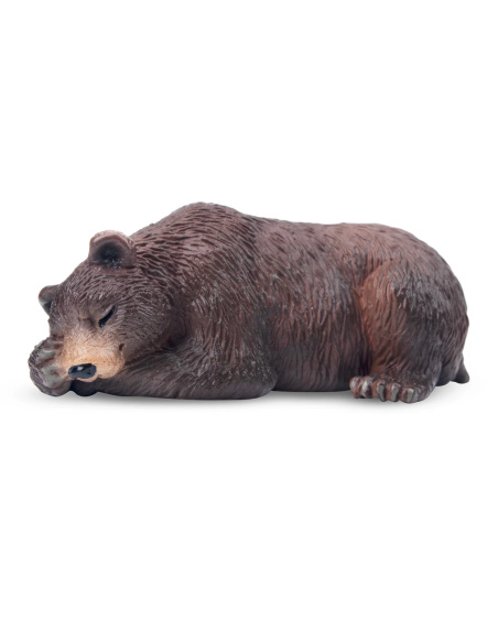 Ours brun endormi Toymany – Petite figurine