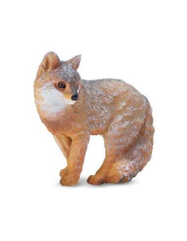 Renard gris Toymany – Petite figurine sauvage