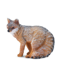 Renard gris Toymany – Petite figurine sauvage