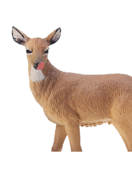 Petite figurine biche de Virginie ToyMany | Réaliste, 5,6 cm