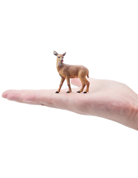 Petite figurine biche de Virginie ToyMany | Réaliste, 5,6 cm