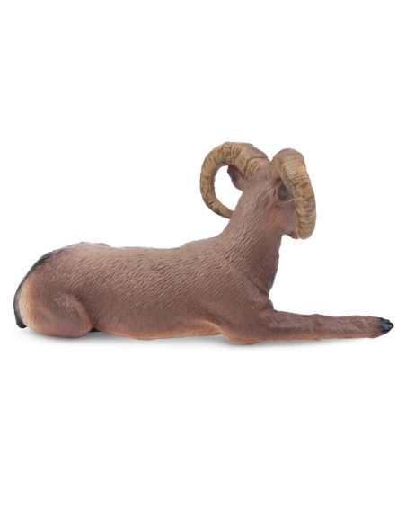 Petite figurine mouflon canadien ToyMany | Couché, 6,7 cm