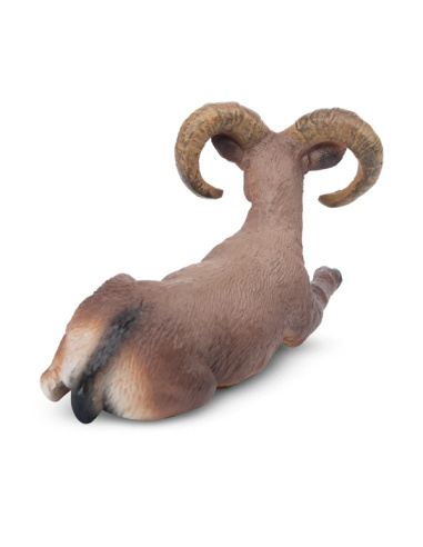 Petite figurine mouflon canadien ToyMany | Couché, 6,7 cm