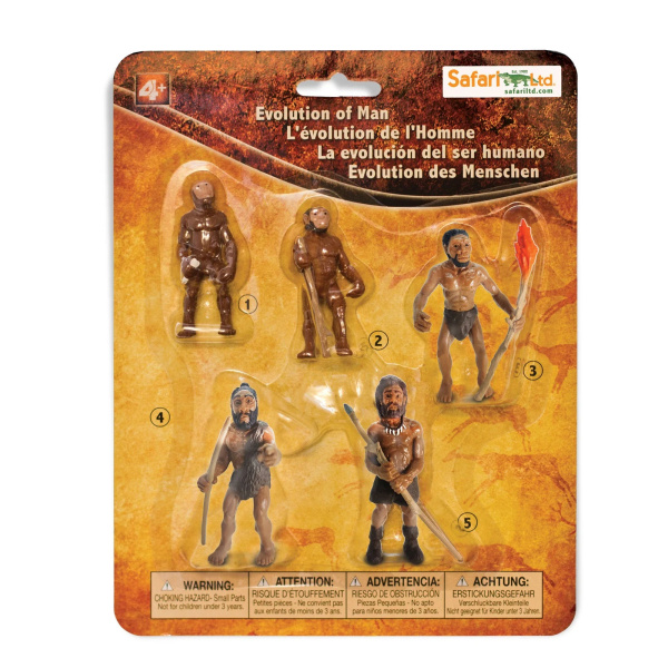 Évolution de l'homme - Lot de 5 figurines Safari 663816
