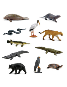 Tube Figurines Everglades Safari Ltd® | Animaux des Zones Humides 2