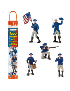 Figurines Armée Continentale Américaine XVIIIe | Tube Safari Ltd 650204