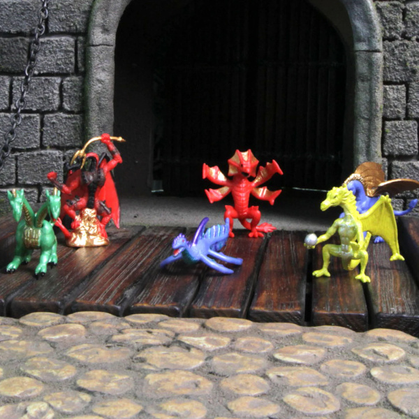 Figurines Dragons 2 - tube Safari Ltd® 685704 | Jouet réaliste | Matériel pédagogiqueAnimaux Montessori