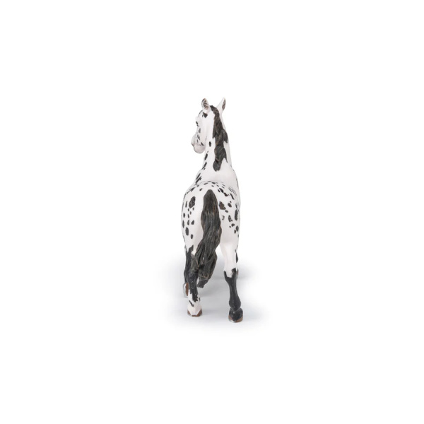 Figurine cheval appaloosa noir Papo - Race américaine