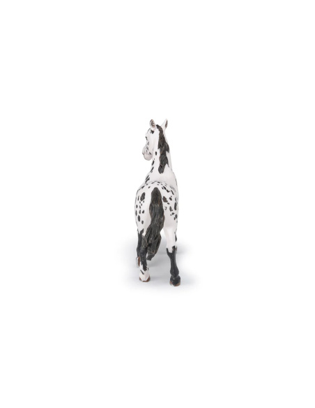 Figurine cheval appaloosa noir Papo - Race américaine