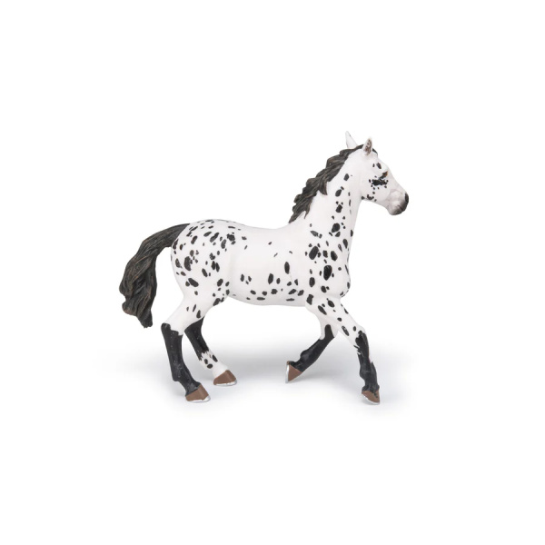 Figurine cheval appaloosa noir Papo - Race américaine