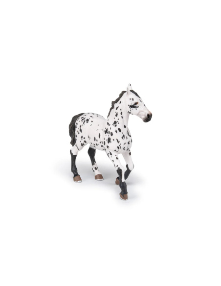 Figurine cheval appaloosa noir Papo - Race américaine