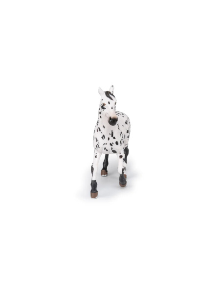 Figurine cheval appaloosa noir Papo - Race américaine