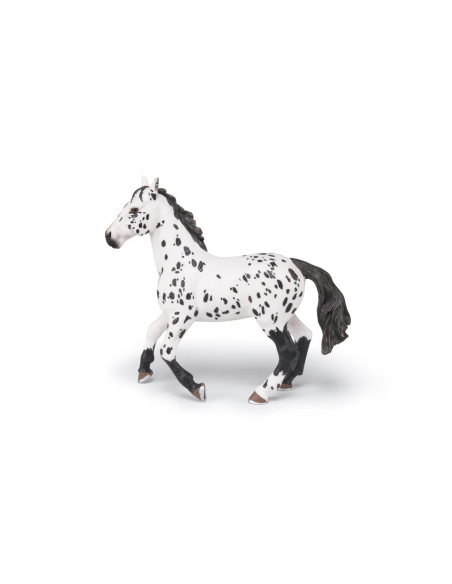 Figurine cheval appaloosa noir Papo - Race américaine