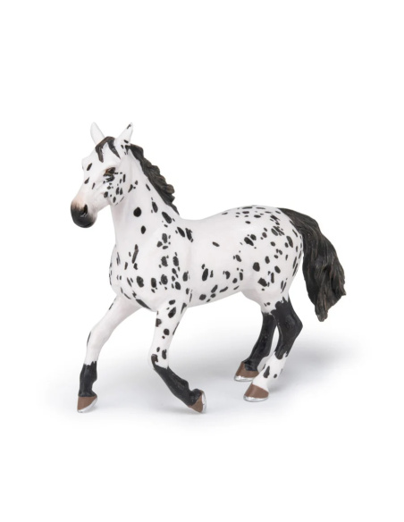 Figurine cheval appaloosa noir Papo - Race américaine