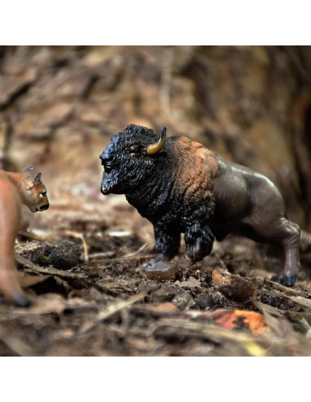 Figurine bison d'Amérique Toymany Small - Jouet réaliste