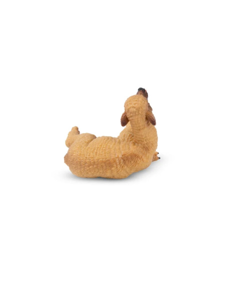 Figurine bébé alpaga couché Toymany - Cria réaliste