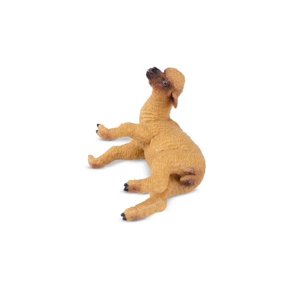 Figurine bébé alpaga couché Toymany - Cria réaliste