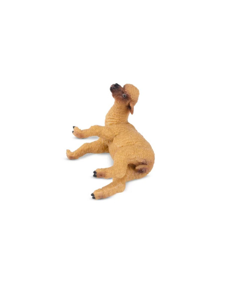 Figurine bébé alpaga couché Toymany - Cria réaliste
