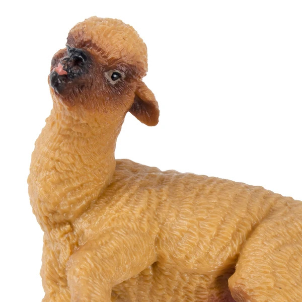 Figurine bébé alpaga couché Toymany - Cria réaliste