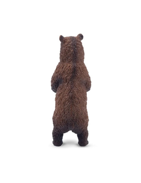 Figurine ours brun debout Toymany - Grand plantigrade