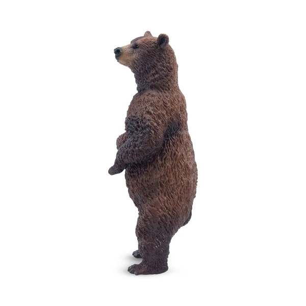 Figurine ours brun debout Toymany - Grand plantigrade