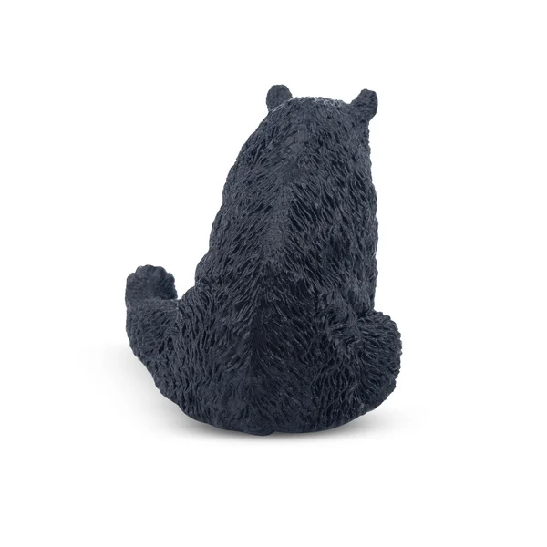 Figurine ours noir couché Toymany - Ours d'Amérique