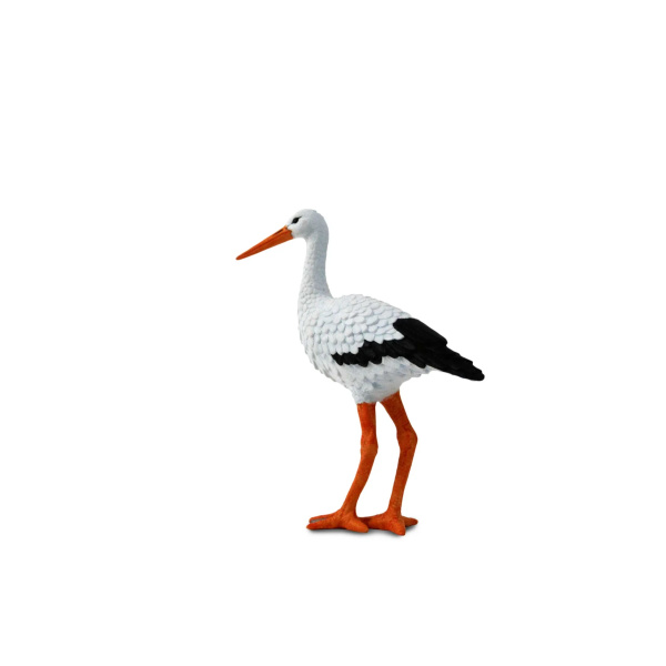 Figurine cigogne blanche Safari - Oiseau migrateur