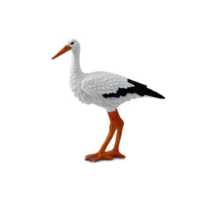 Figurine cigogne blanche Safari - Oiseau migrateur