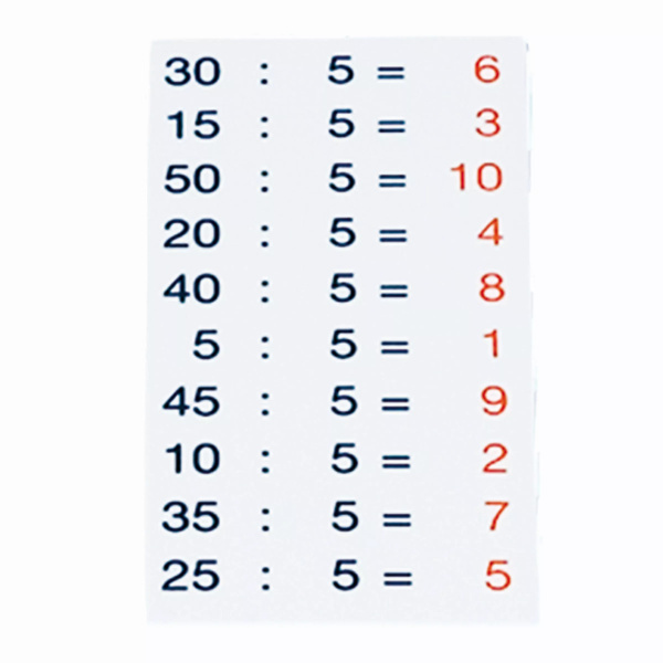 Table de Division Autocorrective – Apprentissage Ludique et Autonome