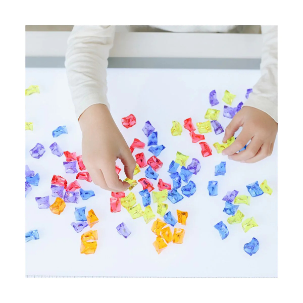 Gemmes de Comptage Translucides Miniland | Activités Éducatives pour Enfants 3-6 Ans