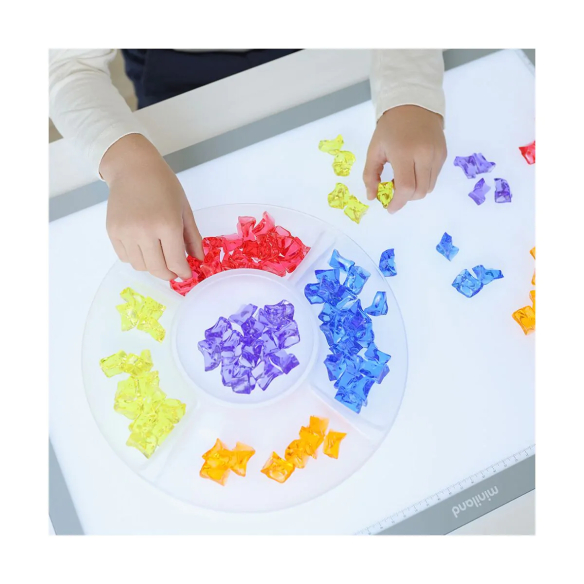 Gemmes de Comptage Translucides Miniland | Activités Éducatives pour Enfants 3-6 Ans