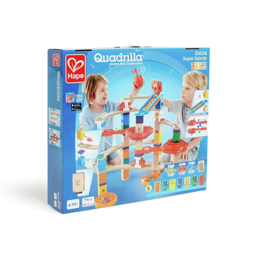 Super Spirals HAPE - Circuit de Billes en Bois pour Enfants | Stimule la Créativité dès 4 Ans
