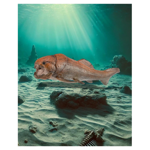 Figurine dinosaure dunkleosteus avec machoire mobile Collecta 88817 | Jouet réplique réaliste - Collection Préhistorique Juras 2