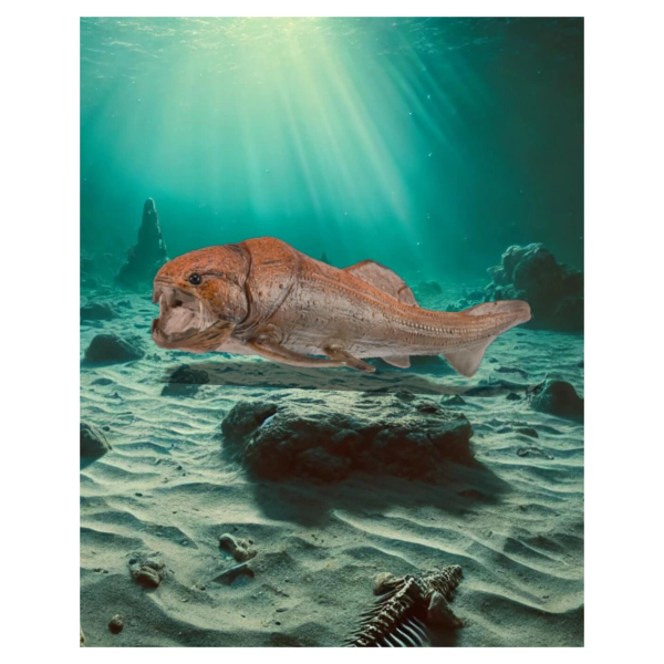 Figurine dinosaure dunkleosteus avec machoire mobile Collecta 88817 | Jouet réplique réaliste - Collection Préhistorique Juras