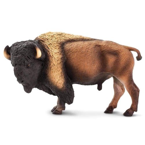Figurine de Bison Sauvage Américain Réaliste- Collection Faune Safari 100138