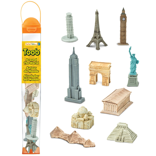 Tube Monuments du monde 2 – 10 figurines Safari Ltd 679604