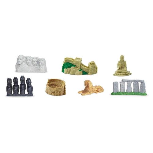 Tube Monuments du monde 1 – 7 figurines Safari Ltd 678204 2