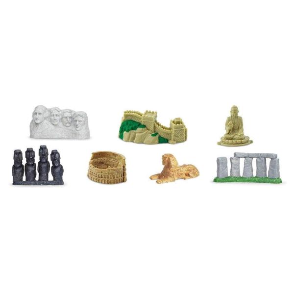 Tube Monuments du monde 1 – 7 figurines Safari Ltd 678204