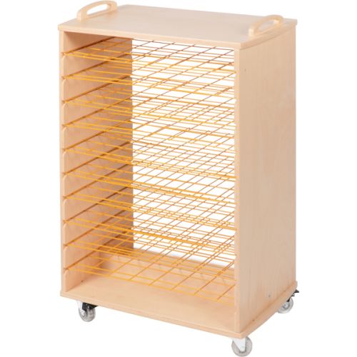 Lot de 5 plateaux plastique pour petit sèche-dessin double face - 49 x 29,5 x 3 cm - Matériel collectivité