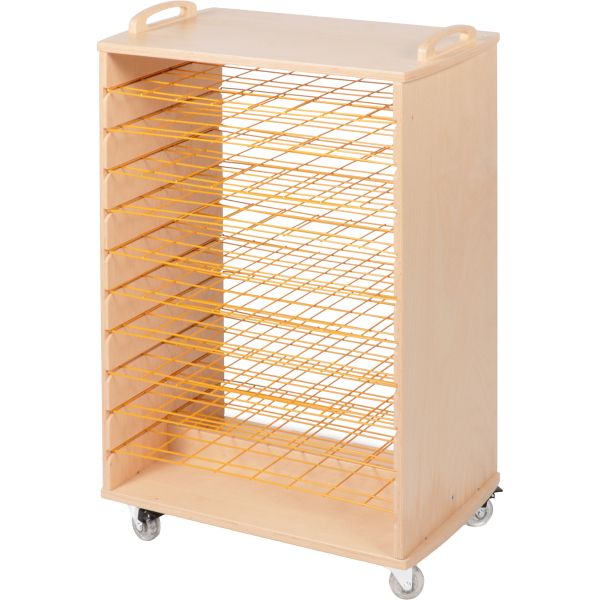 Lot de 5 plateaux plastique pour petit sèche-dessin double face - 49 x 29,5 x 3 cm - Matériel collectivité