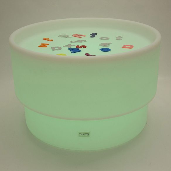 Table de découverte lumineuse ronde sans fil TickiT | LesMinis