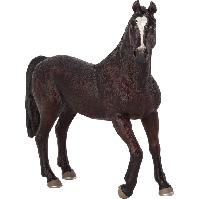 Mojo - Figurina Di Cavallo Purosangue In Scala, Dipinta A Mano, Marrone, 387291