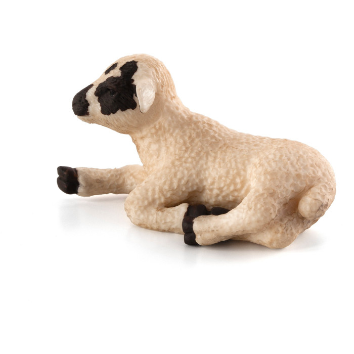 Figurine Agneau au visage noir couché - Mojo 387060 | Matériel pédagogique | Enrichissement Montessori | Jouet