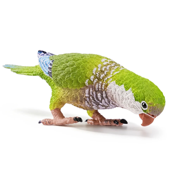 Figurine conure veuve (perruche moine) tête baissée ToyMany