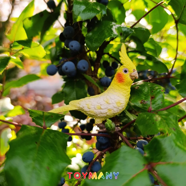 Figurine calopsitte jaune (perruche calopsitte) Toymany