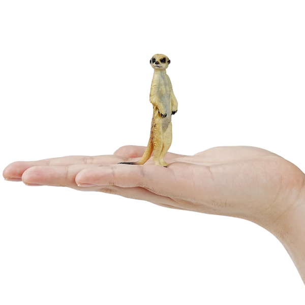 Figurine suricate sentinelle ToyMany | Dressé, réaliste